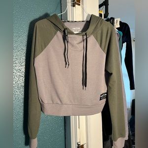 Flag nor fail crop hoodie